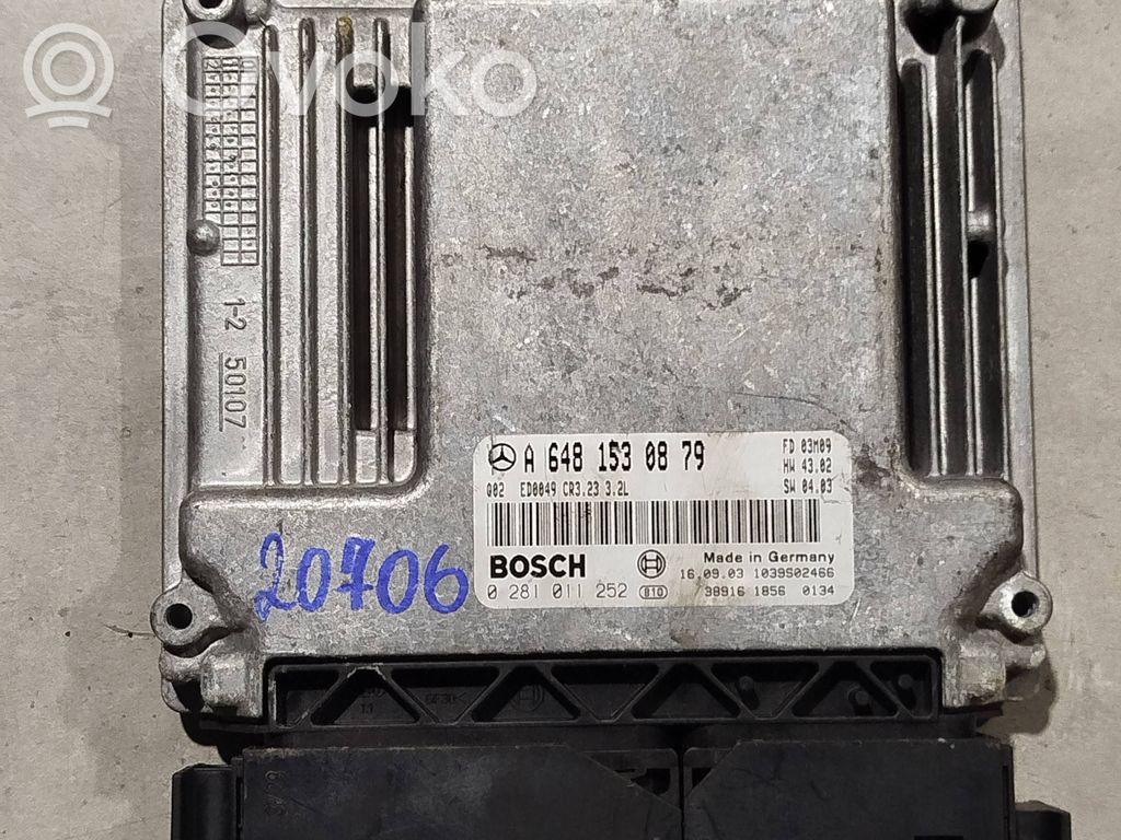 Mercedes-Benz S W221 Engine control unit/module 