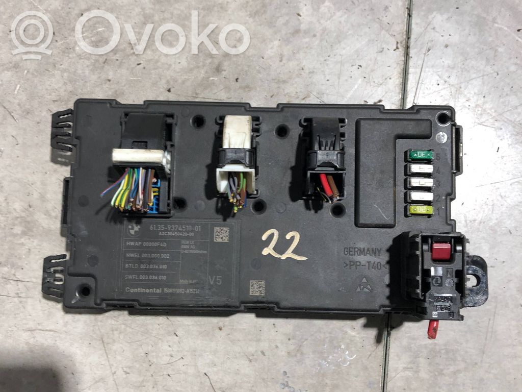 BMW 3 F30 F35 F31 Central body control module 