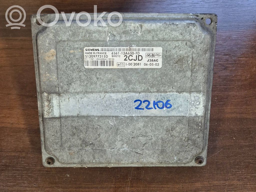 Engine control unit/module   6S6112A650FD,S120977315D
