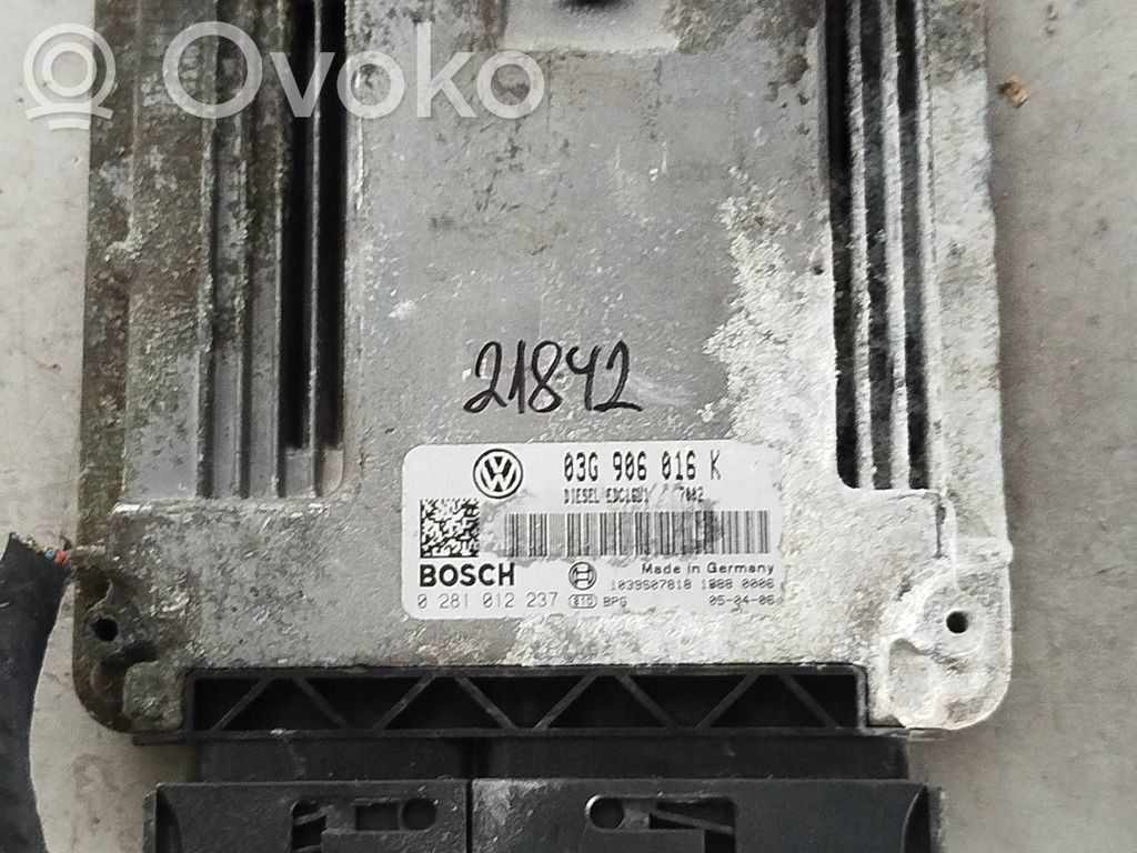 Engine control unit/module   03G906016K,0281012237