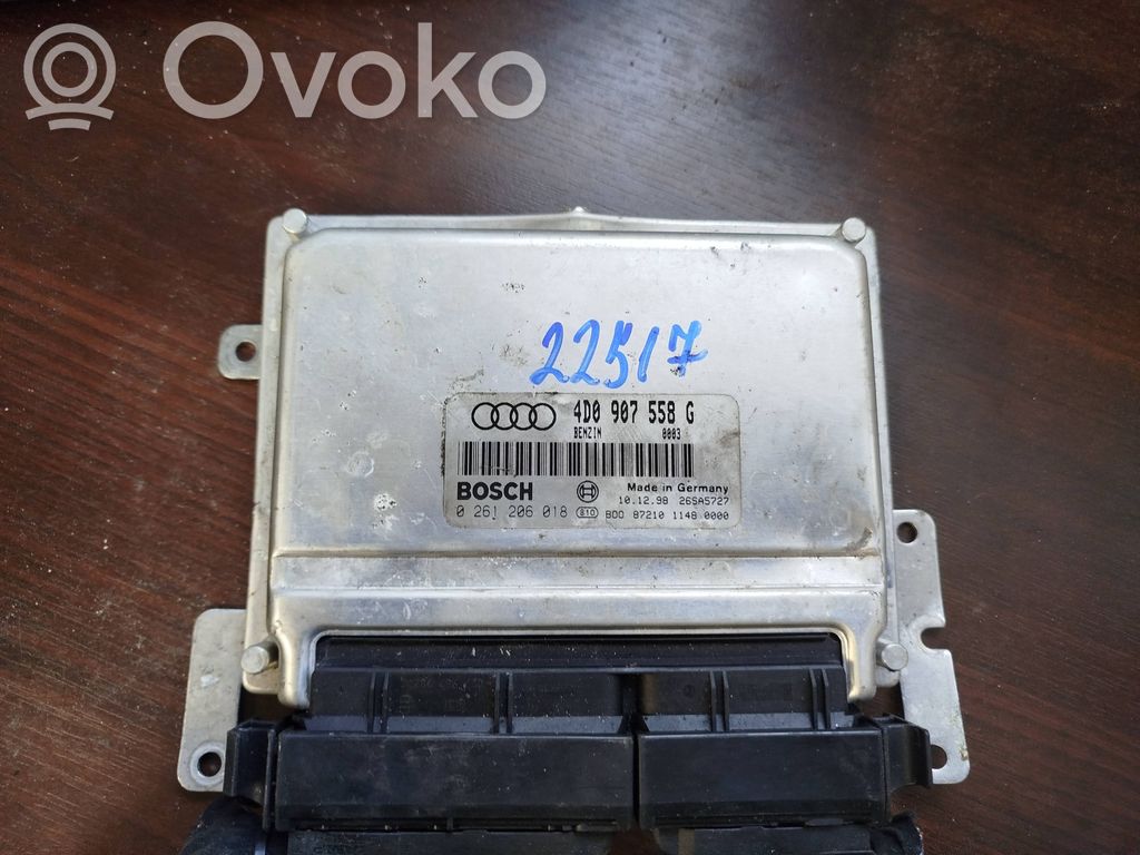 Engine control unit/module   4D0907558G,0261206018