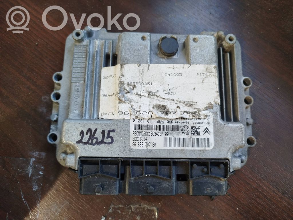 Peugeot 207 Engine control unit/module 