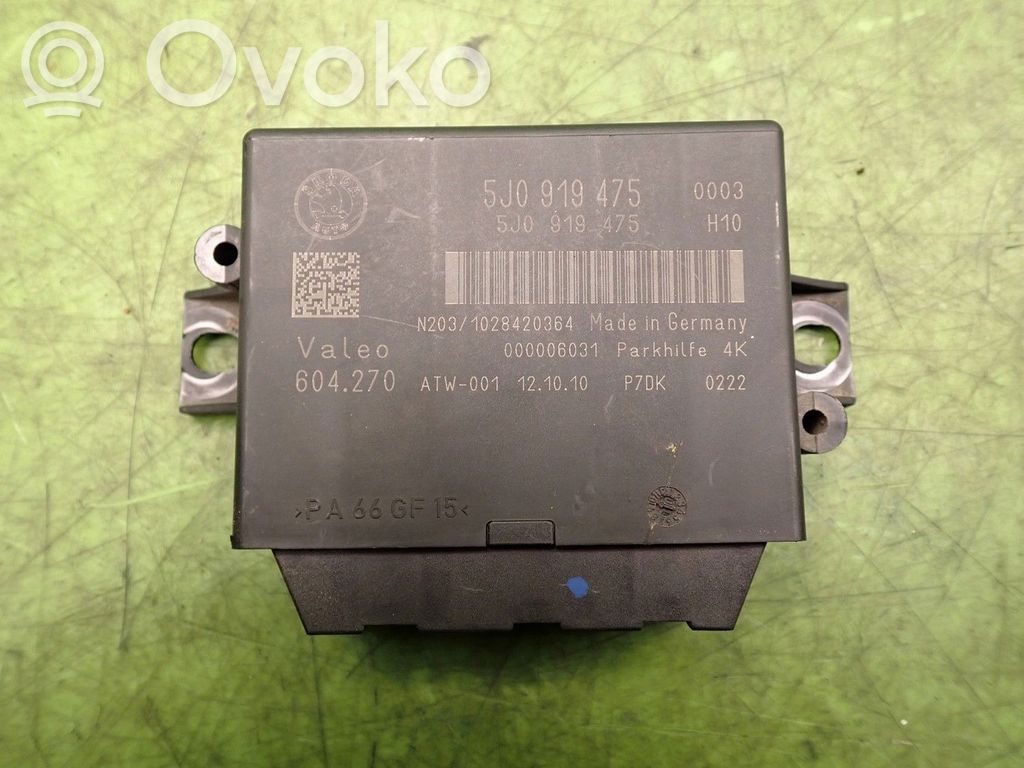 Skoda Fabia Mk2 (5J) Centralina/modulo sensori di parcheggio PDC 