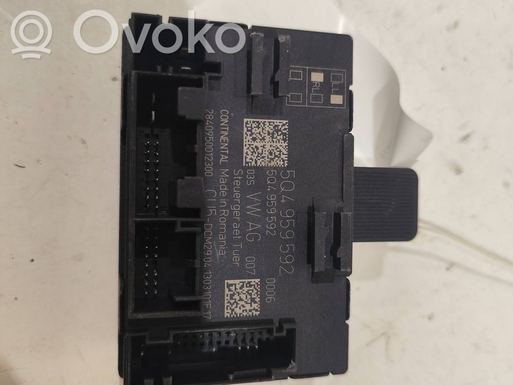Skoda Octavia Mk3 (5E) Unité de commande module de porte 