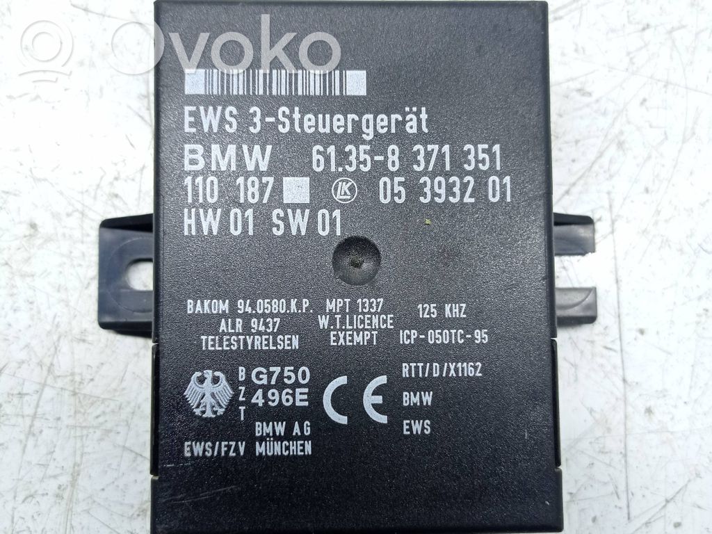 BMW 5 E39 Immobilizer control unit/module 
