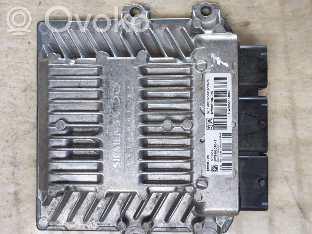 Engine control unit/module   9663007980,5WS40264GT,9655534080