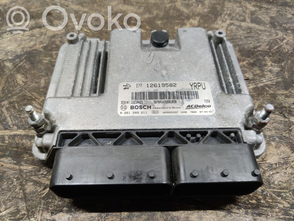 Engine control unit/module   12619582,YRPU,0261208211