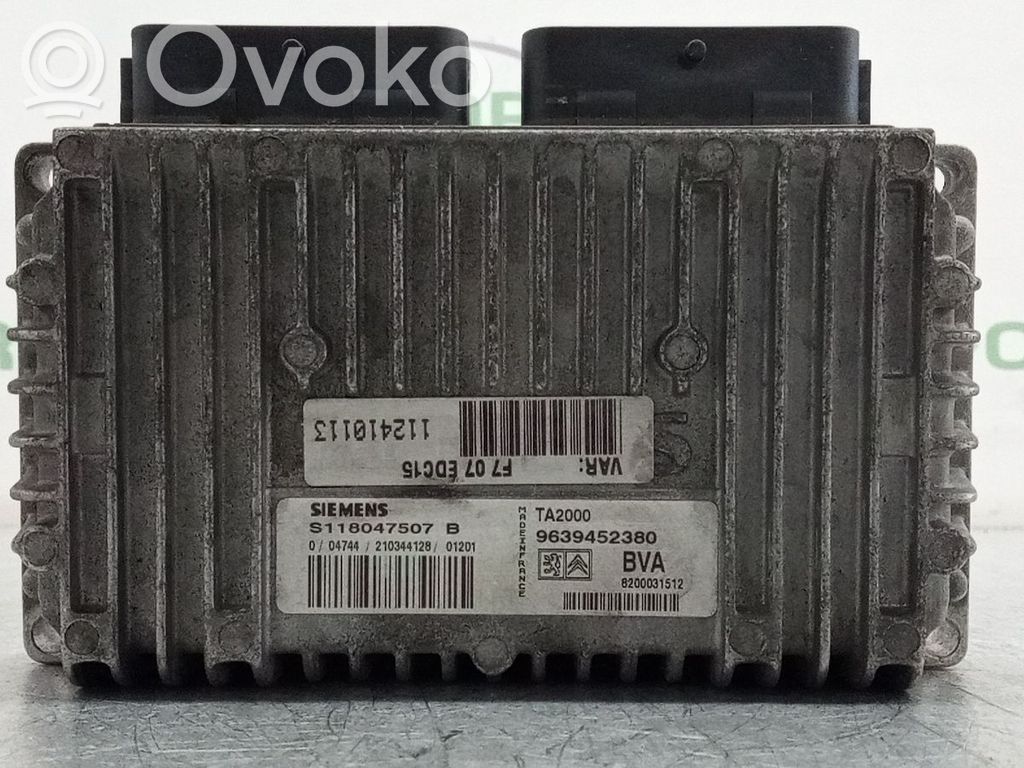 Unidad de control/módulo de la caja de cambios   9639452380,S118047507B