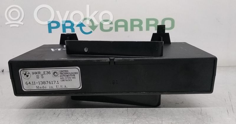 BMW 3 E36 Gaisa kondicioniera / klimata kontroles / salona apsildes vadības bloks (salonā) 