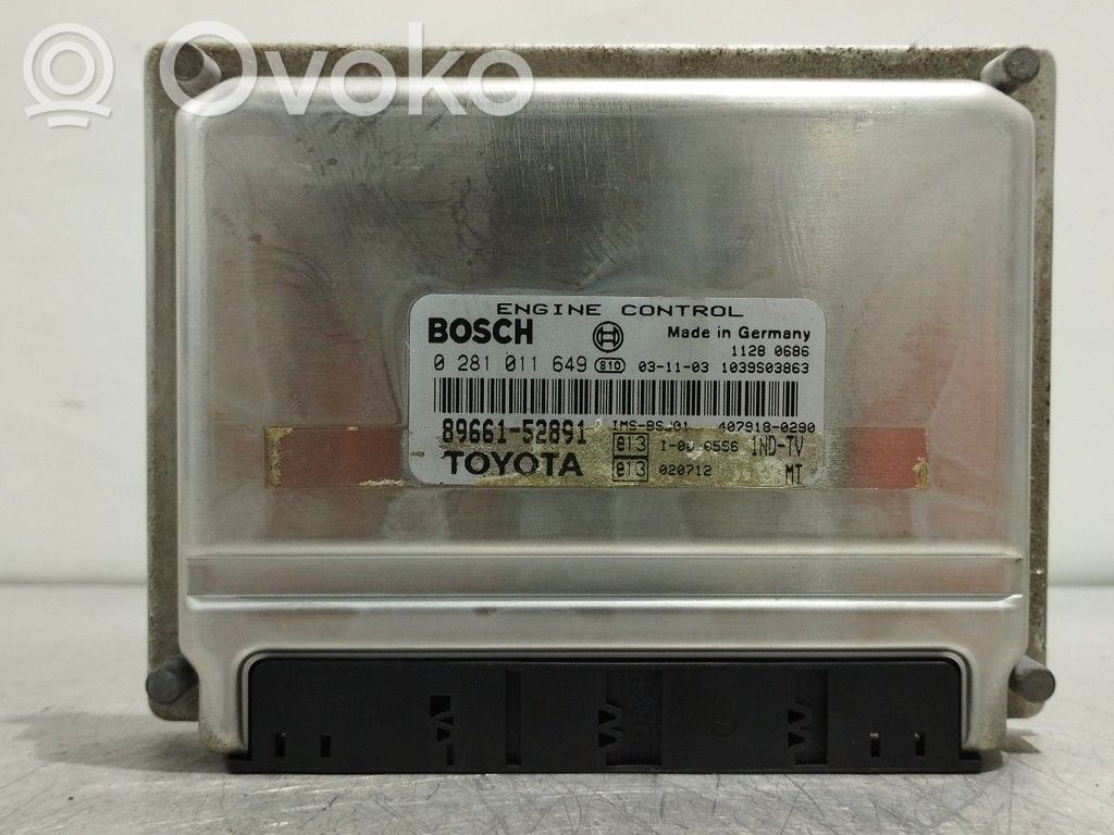 Moottorin ohjainlaite/moduuli   8966152891,0281011649,4079180320,896605C011