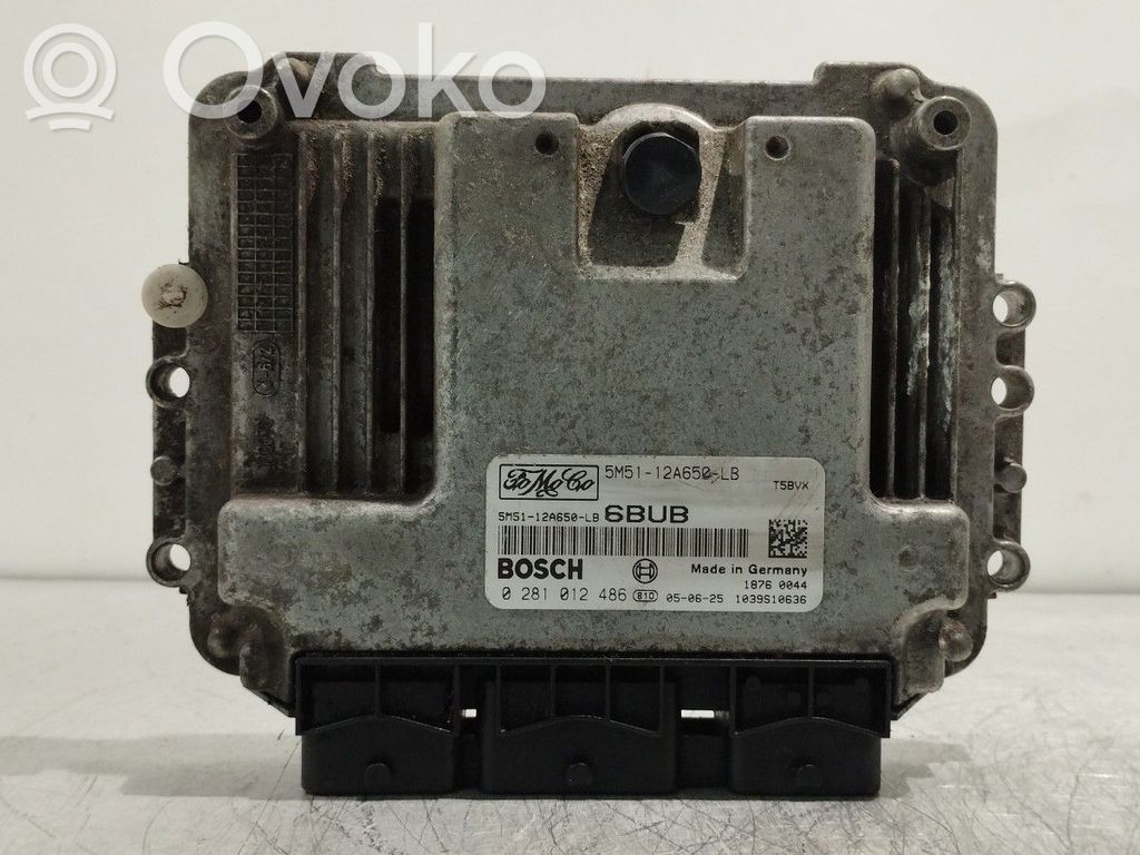 Engine control unit/module   5M5112A650LB,0281012486,6BUB