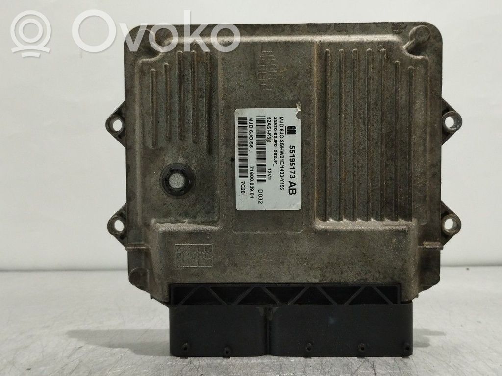 Unidad de control/módulo del motor   55195173,MJD6JOS5