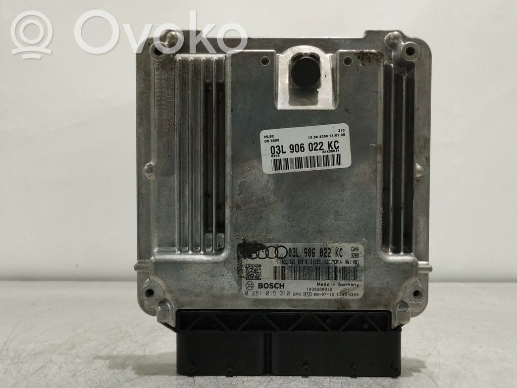 Engine control unit/module   03L906022KC,0281015310,03L906022B,EDC17CP14