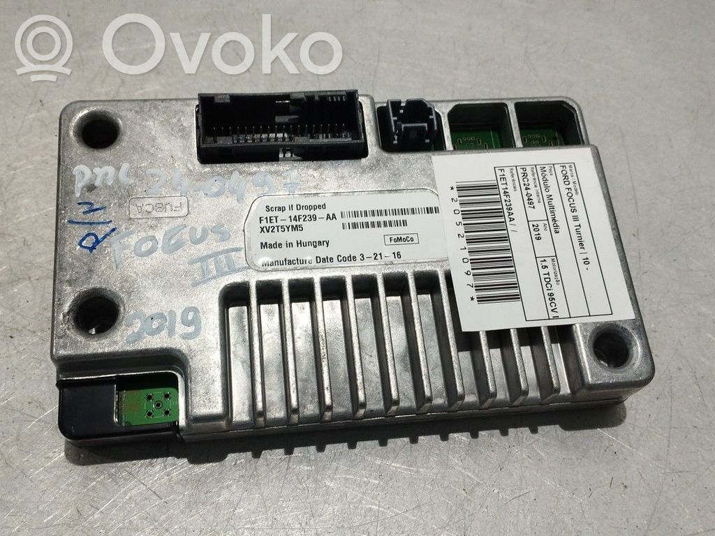 Radio/CD/DVD/GPS-pääyksikkö   F1ET14F239AA
