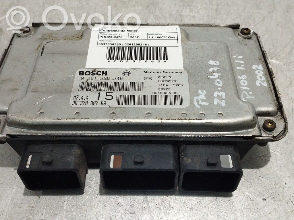 Engine control unit/module   9637838780,0261206246,M744