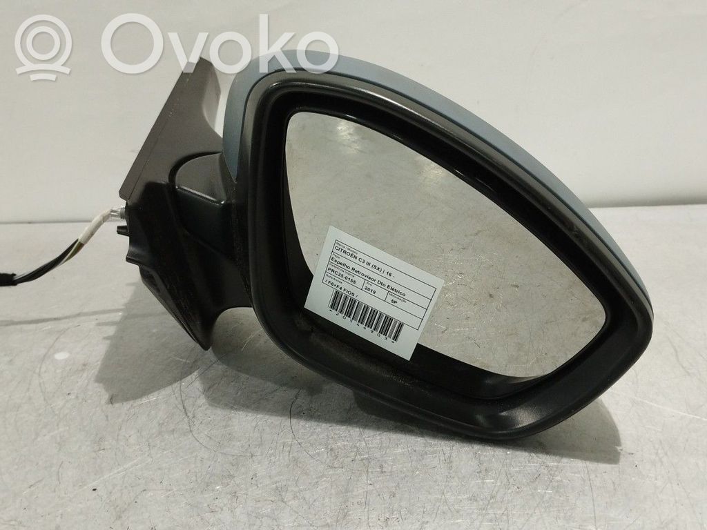 Citroen C3 Specchietto retrovisore elettrico portiera anteriore 