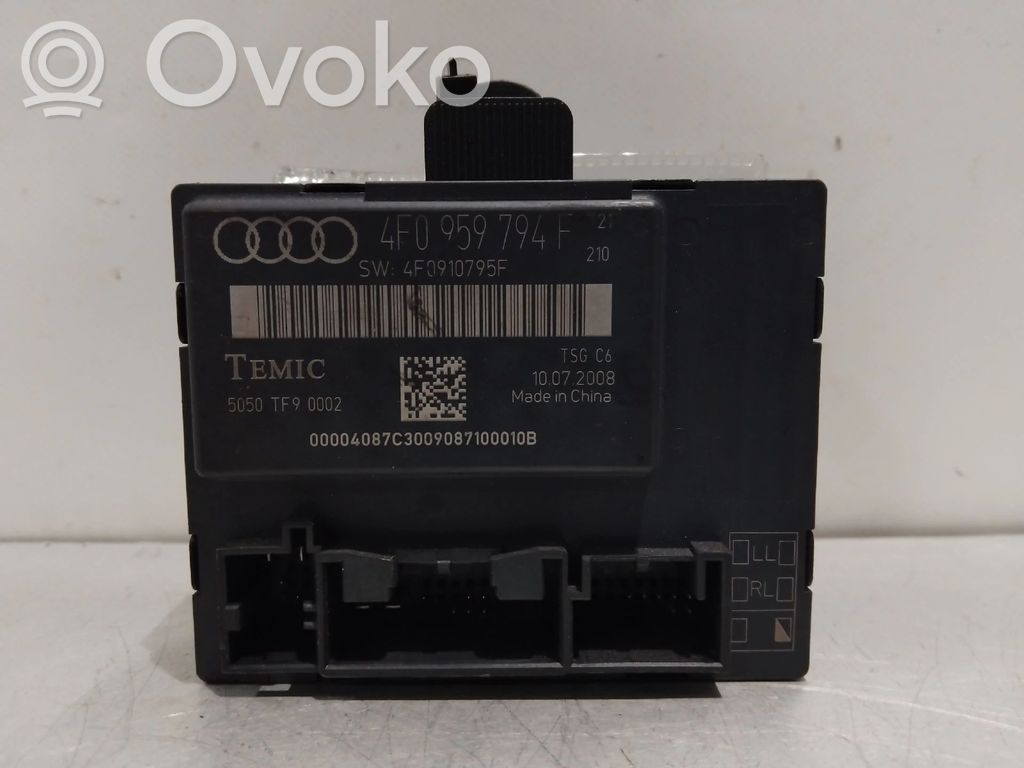 Audi A6 S6 C6 4F Moteur de lève-vitre de porte arrière