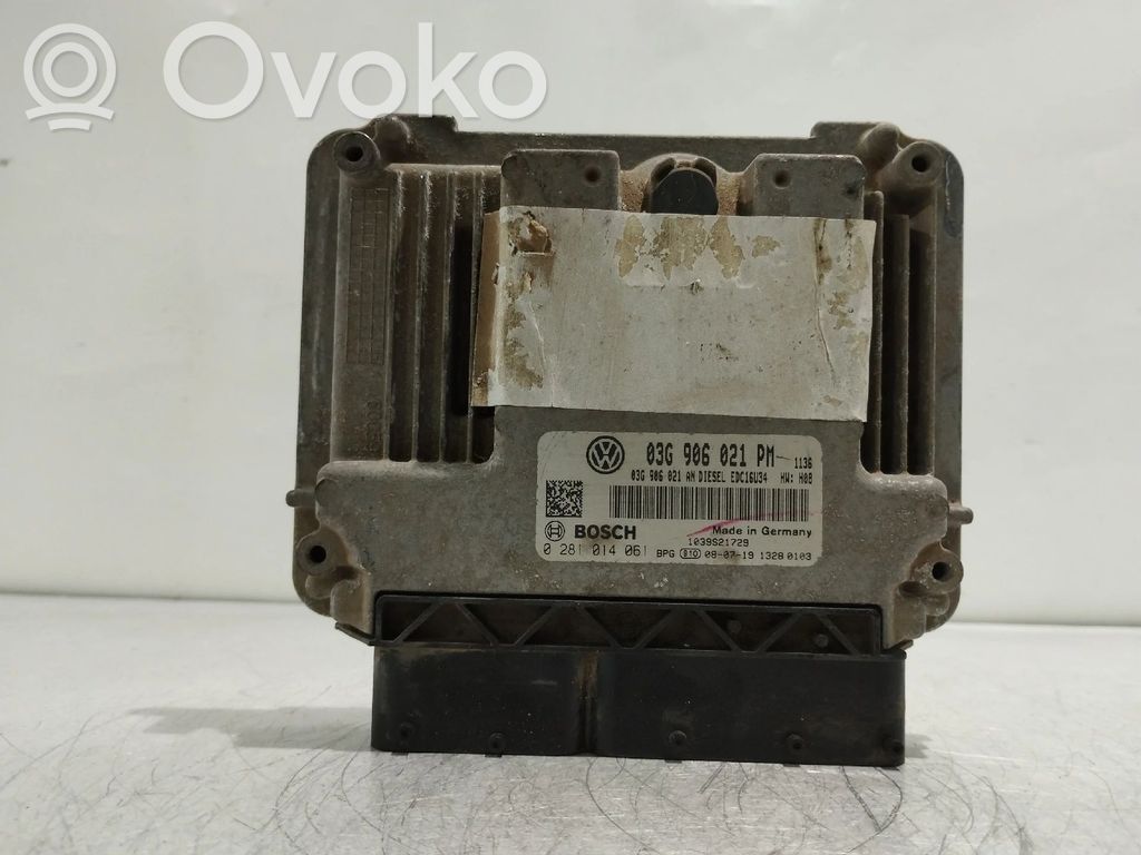Moottorin ohjainlaite/moduuli   03G906021PM,0281014061,03G906021AN