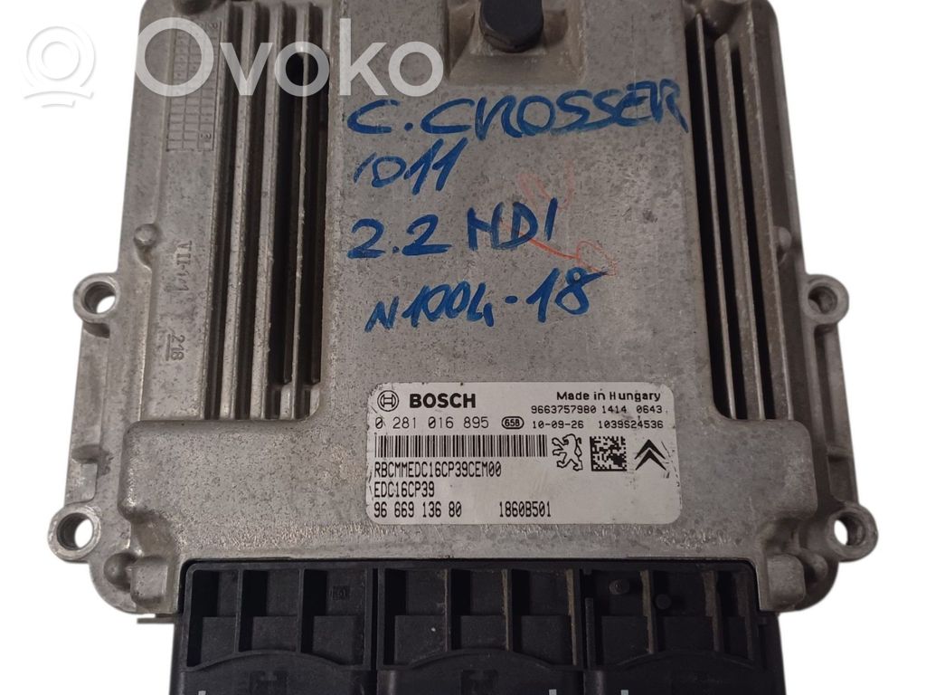 Citroen C-Crosser Engine control unit/module 