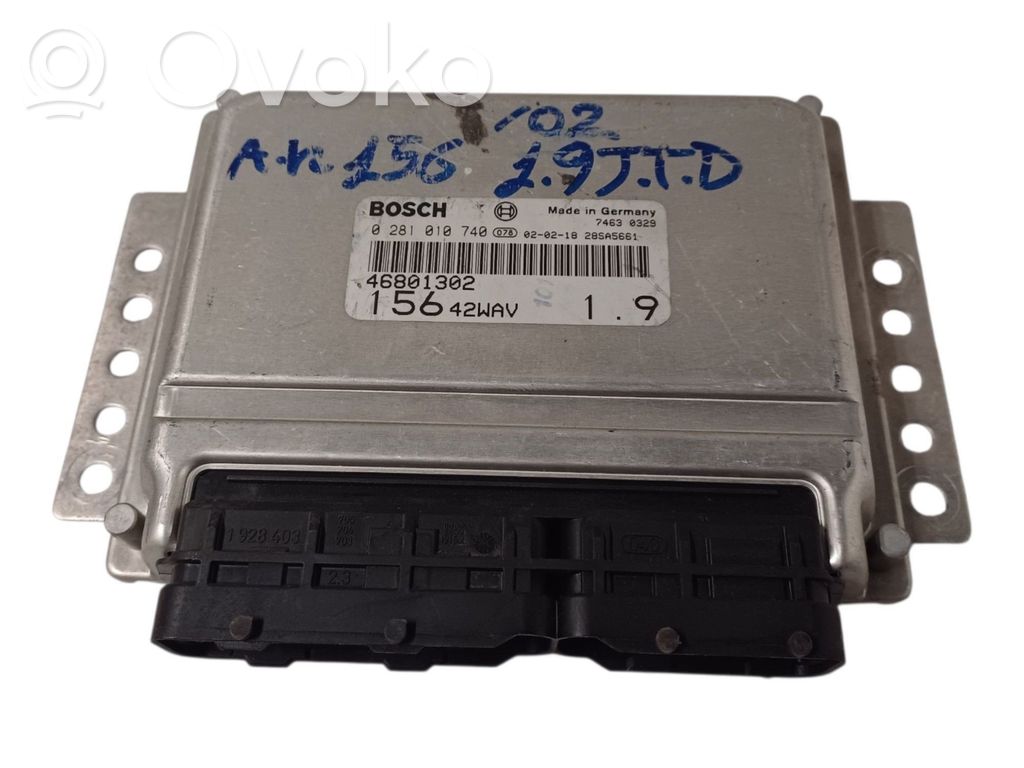 Engine control unit/module   0281010740,0281010740,192A5000