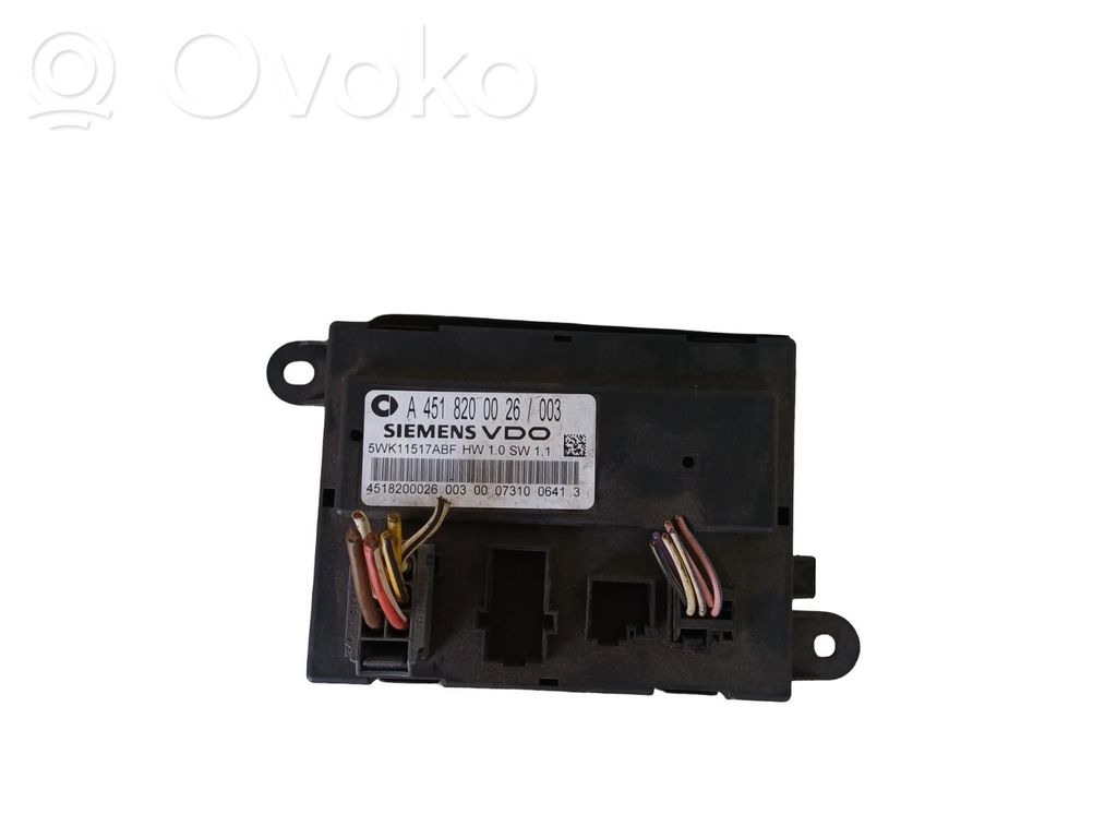Smart ForTwo II Centralina/modulo chiusura centralizzata portiere 