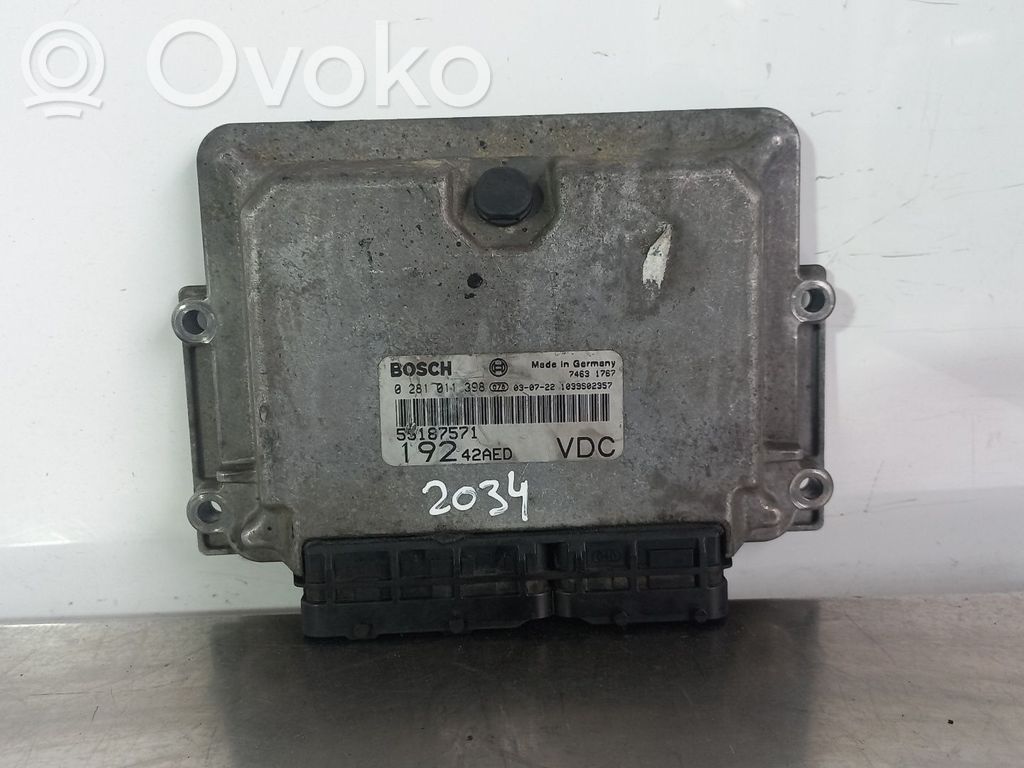 Fiat Stilo Engine control unit/module 