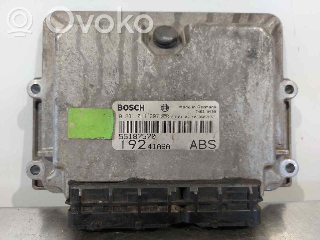 Fiat Stilo Engine control unit/module 