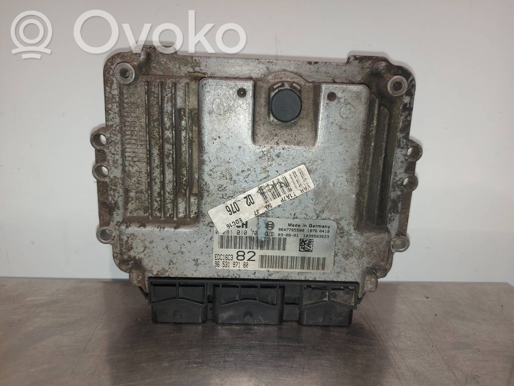 Engine control unit/module   9653197180