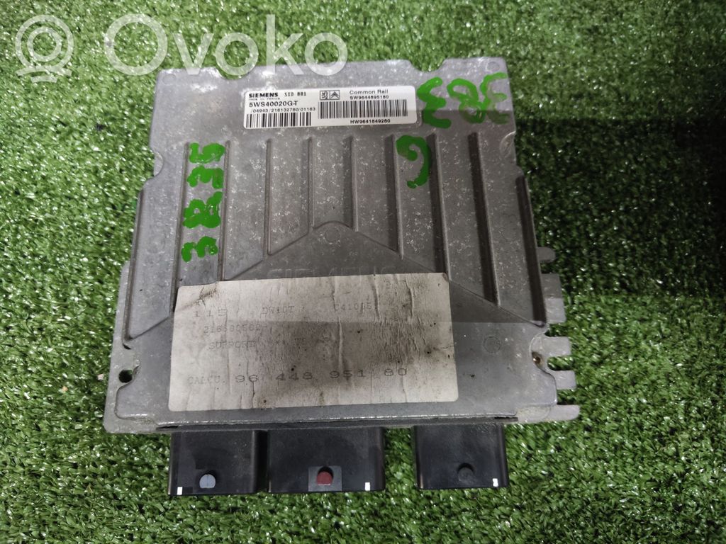 Engine control unit/module   9644895180,316589