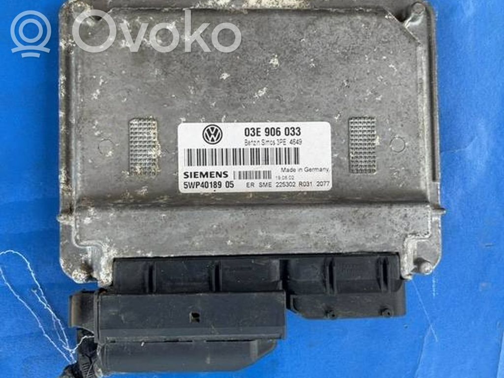 Engine control unit/module   03E906033,5WP4018905