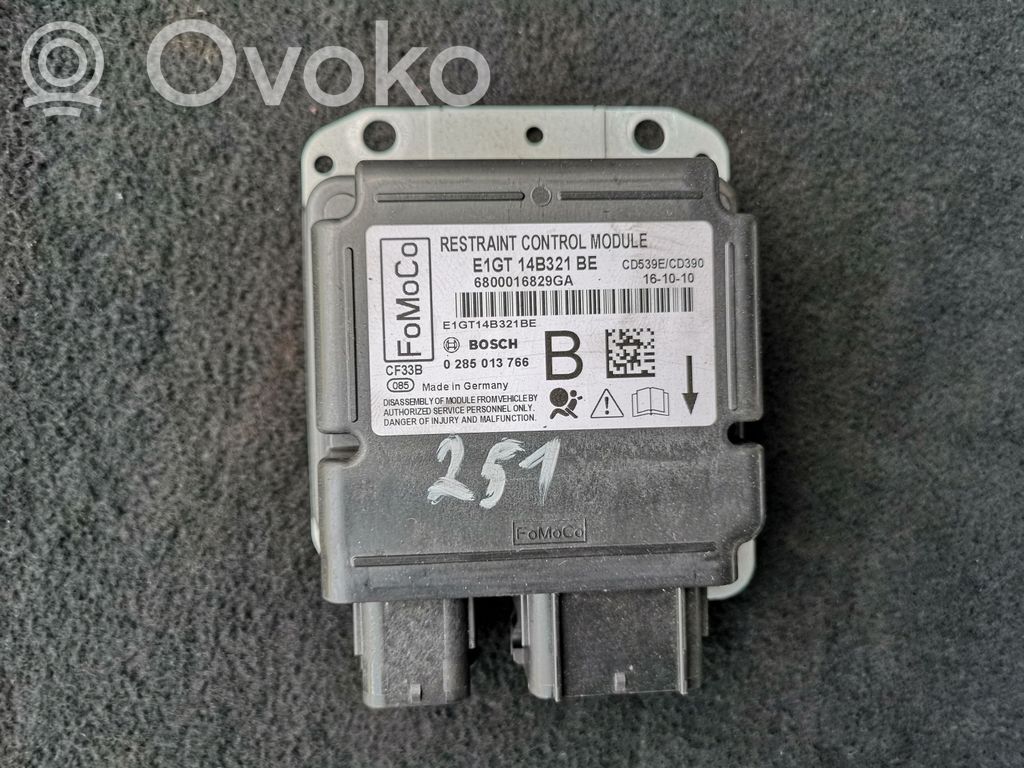 Airbag control unit/module   E1GT14B321BE,0285013766