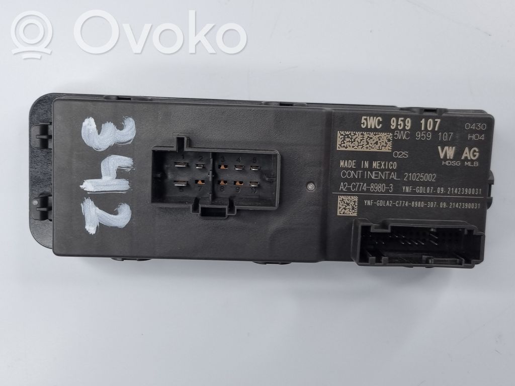 Volkswagen Tiguan Allspace Tailgate/trunk control unit/module 