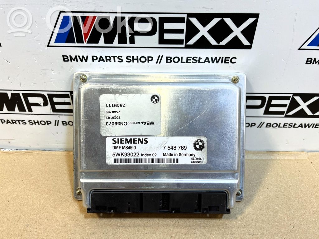 BMW X3 E83 Centralina/modulo motore ECU 