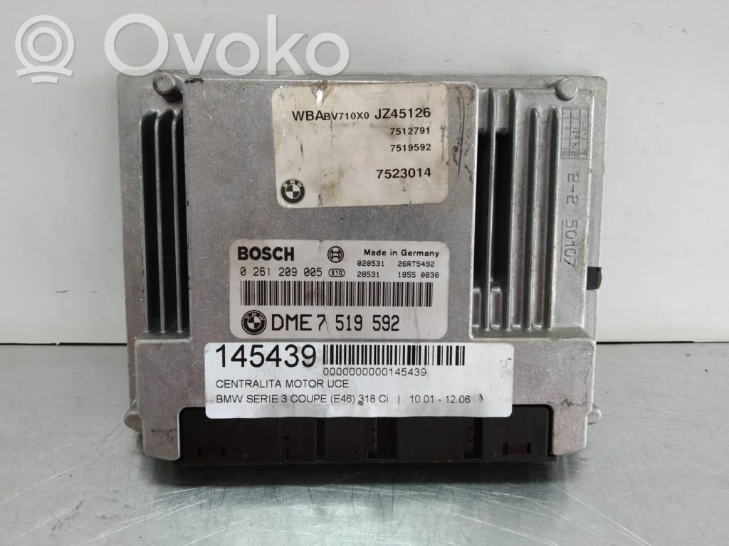 Unidad de control/módulo ECU del motor   0261209005