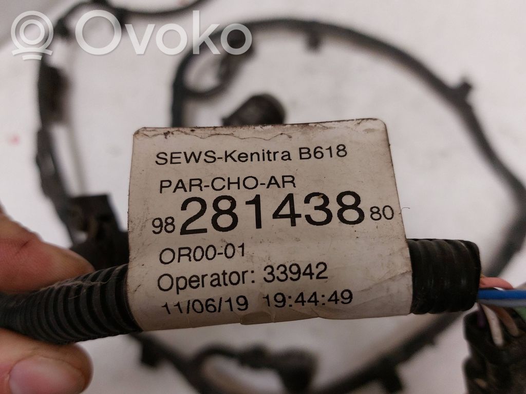 Citroen C3 Cableado del sensor de aparcamiento (PDC) 