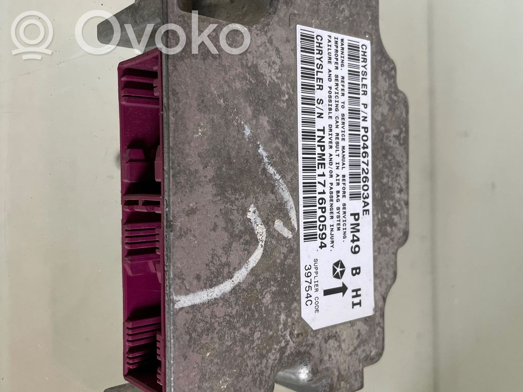 Dodge Caliber Airbag control unit/module 