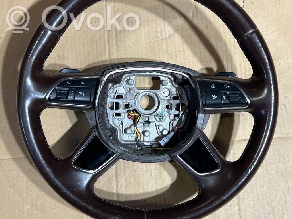 Ohjauspyörä   4H0410091AA,4H0419091BA,MOKKABRAUN,AUDIA8D4LIFT,MULTIFUNKCJA,TIPTRONIC