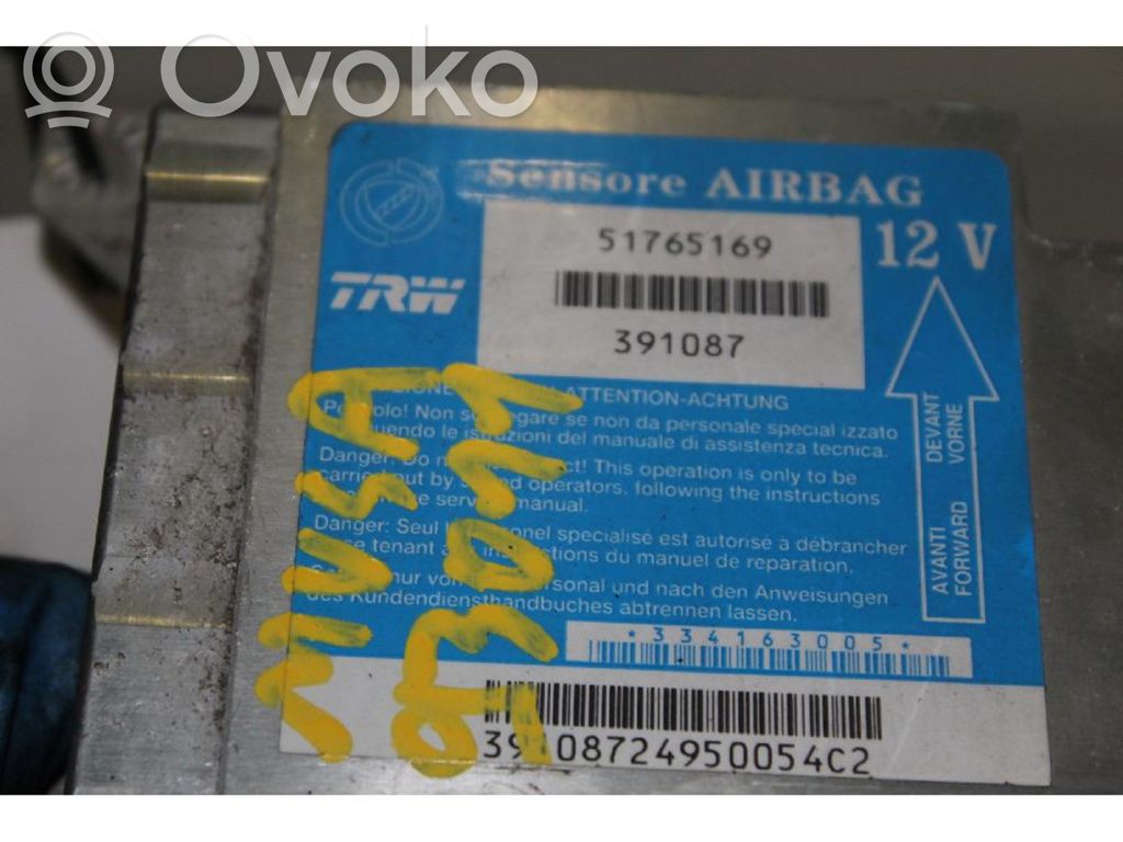 Airbag control unit/module   334163005,391087,51765169