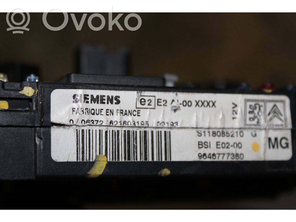 Autres unités de commande / modules   9646777380,BSIE0200,S118085210G