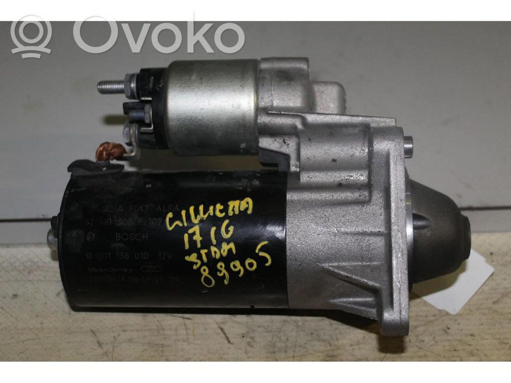 Motor de arranque   51810308,1202279,1202292,1202498,1202512,51916171,52110467,71794782,71798132,95512513,95513435,95520331,95520345