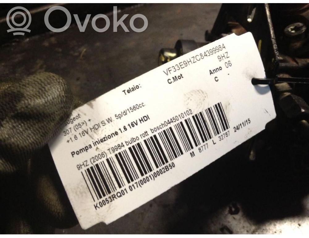 Peugeot 307 Pompa wtryskowa wysokiego ciśnienia 