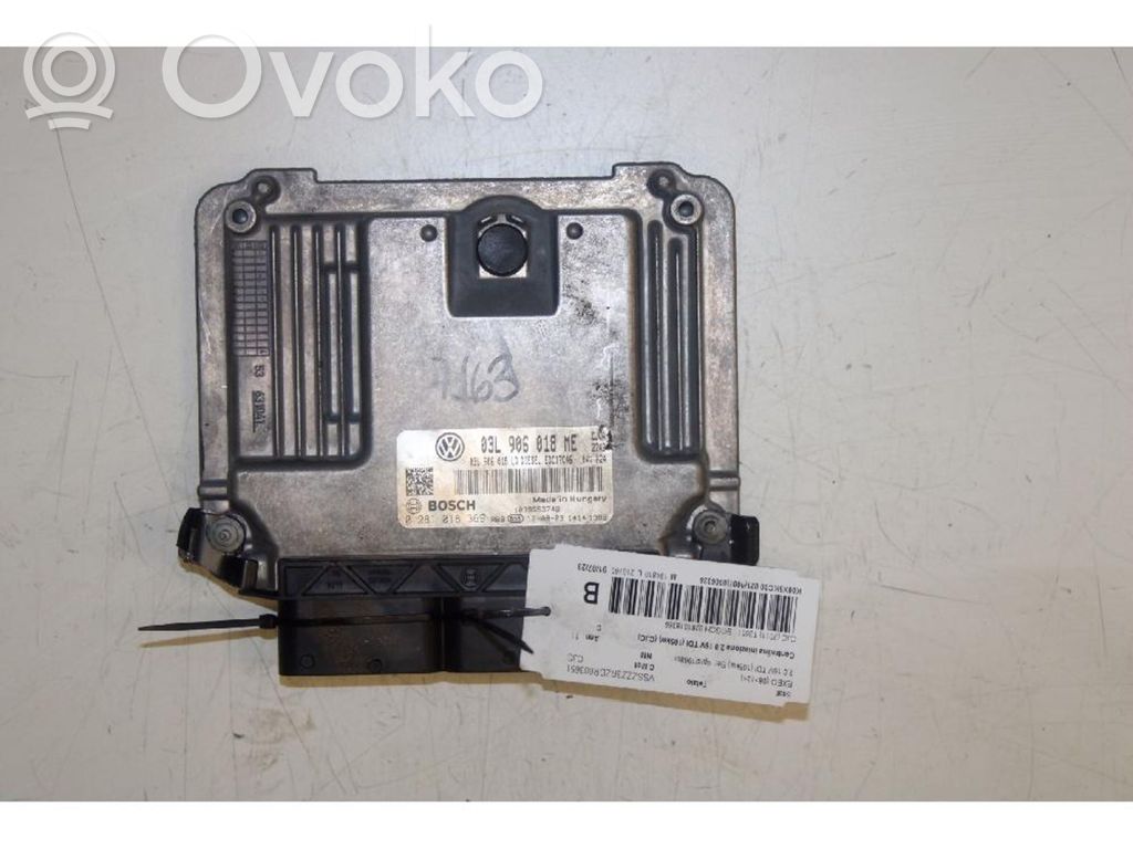 Unité / module de commande d'injection de carburant   0281018369,03L9060018