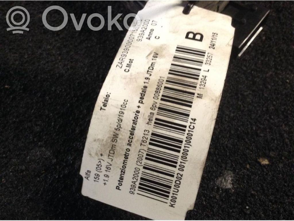 Sensor de posición del pedal del acelerador
