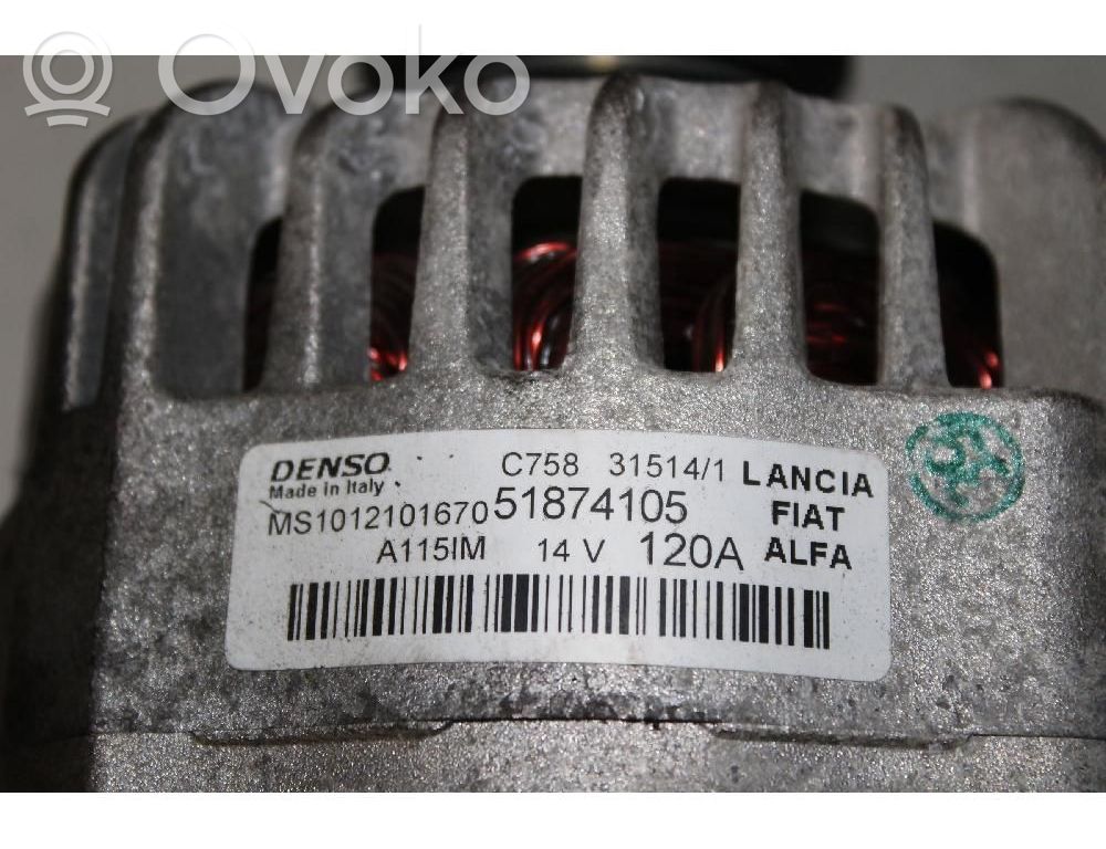 Alternator   51874105,14V,51874105,A115IM,MS1012101670