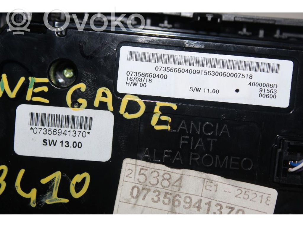Jeep Renegade Climate control unit 