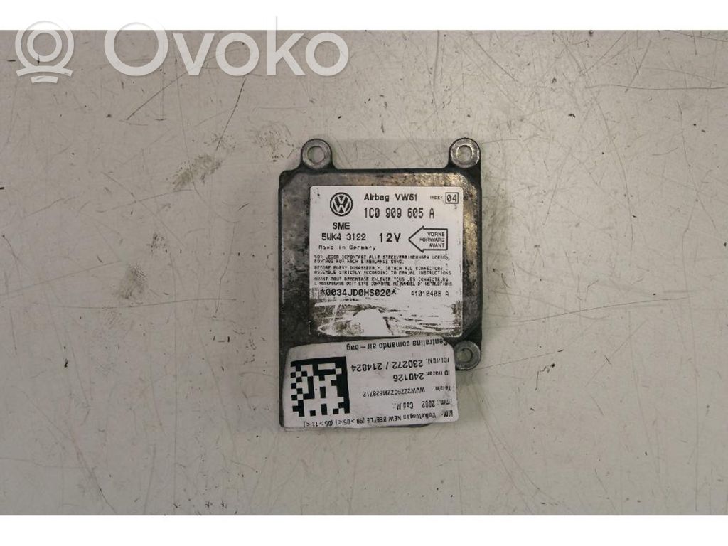Volkswagen New Beetle Unitate/modul de comandă airbaguri 