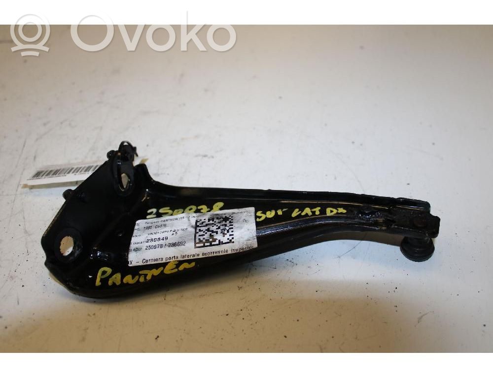 Peugeot Partner III Guida/cerniera superiore del rullo del portellone scorrevole