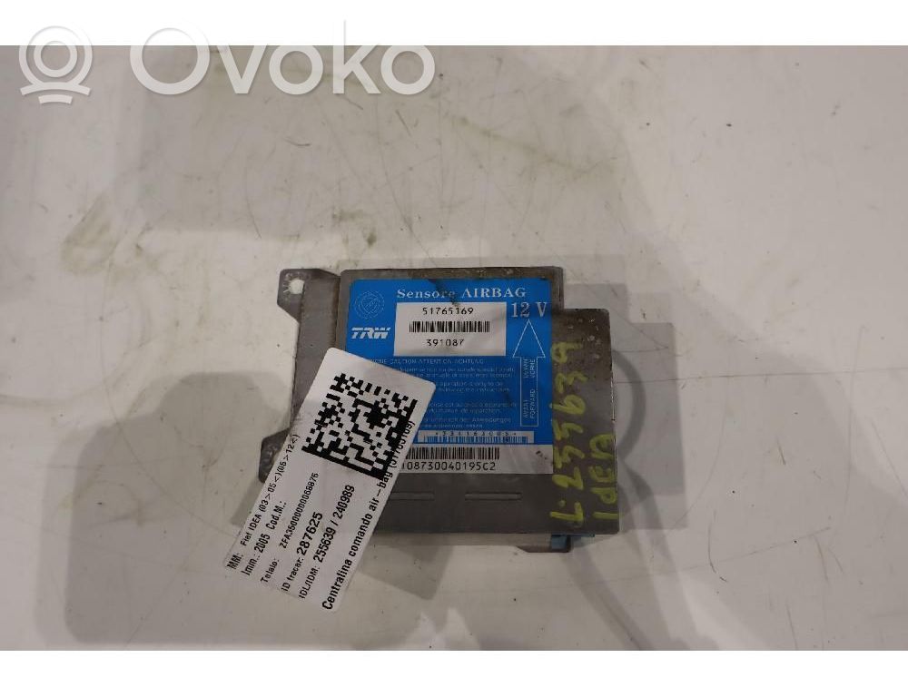 Centralina/modulo airbag   51765169