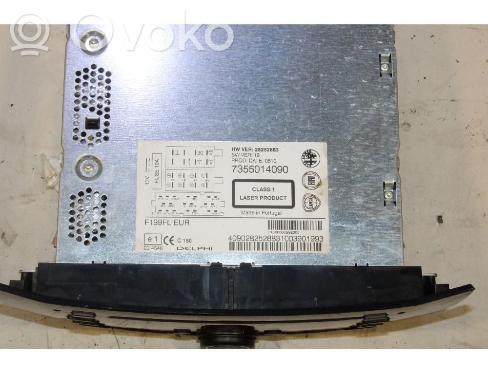 Fiat Grande Punto Unità principale autoradio/CD/DVD/GPS