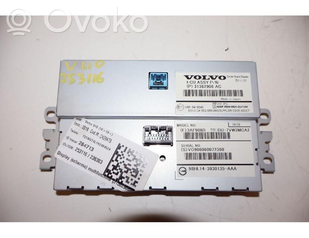 Volvo V40 Ecran/afișaj/ecran mic